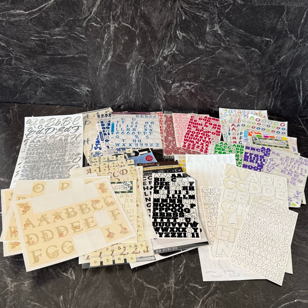 Alphabet and Number Stickers Assortment